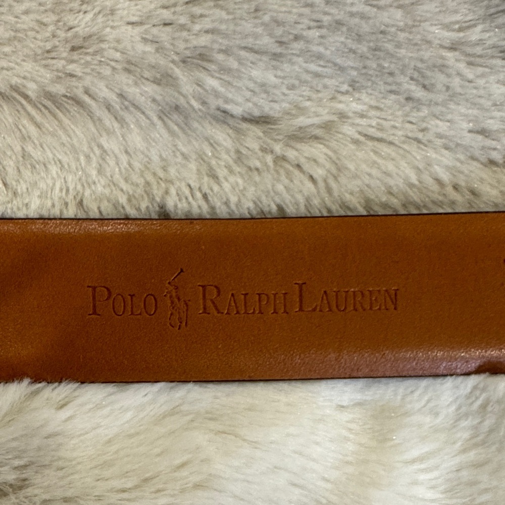 Polo by Ralph Lauren Brown Leather Belt - Picture 2 of 7